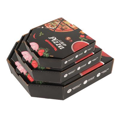 China New Design Disposable Custom Printed Pizza Box Wholesale Corrugated Paper Pizza Box 10 Inch for sale