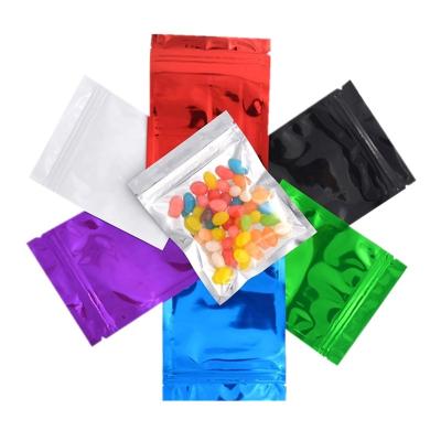 China Color Moisture Proof Multiple Clear Window Sliver Food Storage Packaging Pouch Back Plastic Bag for sale