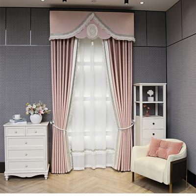 China Custom Finished Fireproof Modern Minimalist Warm Home Decoration Window Curtain Semi-shading Bedroom Dining Room Divider Finished Curtain for sale