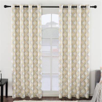 China 2021 New and Delicate Modern Ready Made Jacquard Balcony Bay Window Thick Curtain Drapes for Living Dining Room Bedroom for sale