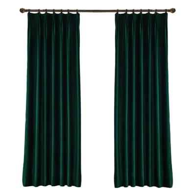 China Modern Minimalist Mink Velvet Curtains Light Luxury Living Room Bedroom Velvet Curtain Central Institute of Statistics Blackout Fire Retardant Nordic Curtains Solid Color for sale