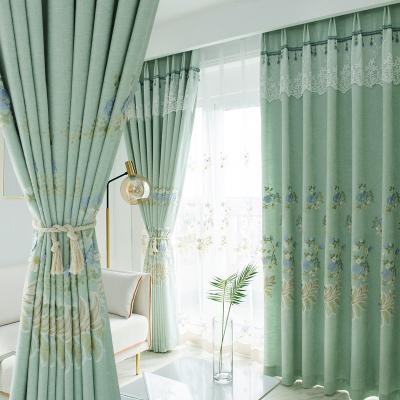 China Modern Relief Living Room Whole Curtain Fabric Simple Shade Curtains For Living Room Ready Made Curtain for sale