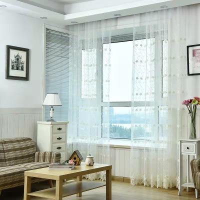 China Modern High Quality Milk Tulle Curtains For Living Room Bedroom Simple Sheer Curtain The Beautiful Ready Made for sale