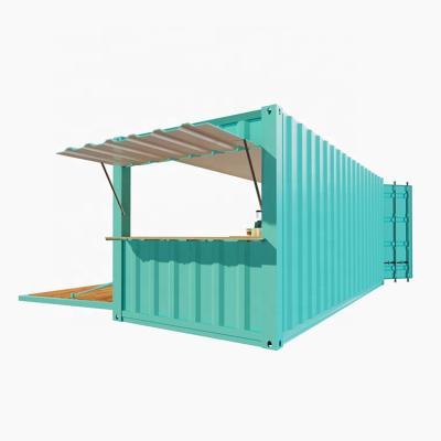 China Hotel Easy Installation Low Cost Outside Prefab Container Shop for sale