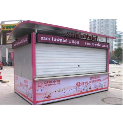 China Insulated Sentry Box Steel Frame House Demountable Prefab Store Good In Mexico for sale