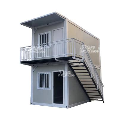 China Two Floor Modern Luxury Portable Prefab Houses Flat Pack Container Prefab House for sale