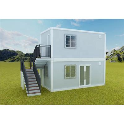 China Contemporary Windproof Fireproof Earthquake Proof 20ft 40ft 2 Story Prefab Container House for sale