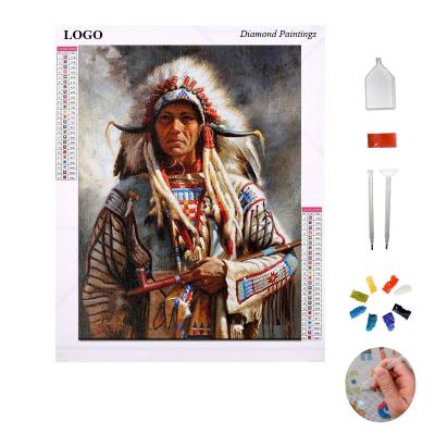 China Custom Wholesale Customization The Decorative Wall Art Painting of Indians 5d Diamond Painting Full Diamond Embroidery for sale