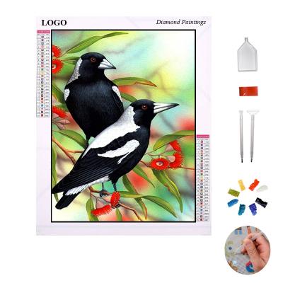 China Custom Square Drill Diamond Painting Full Drill 5d Customization Rhinestone Mosaic Cute Bird Custom Diamond Painting Kit Wholesale Animal for sale