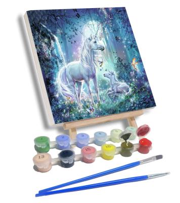 China Custom Hot Sale Digital Painting Kit Custom Horse Animal Abstract Customization Oil Painting By Numbers for sale