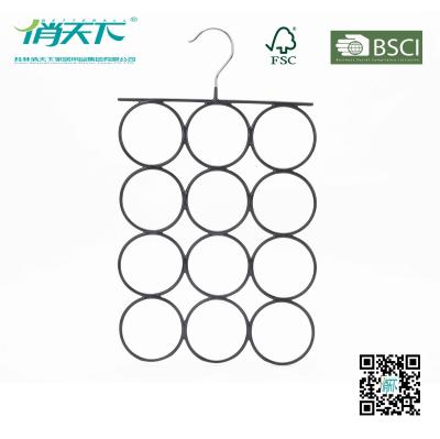 China Betterall Unique Holey PVC Metal Hanger for Ties or Scarves for sale