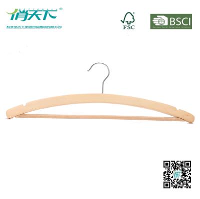 China Betterall High-quality Laminated Shirts Hanger with Skid-proof Shoulders for sale