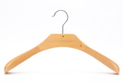 China Betterall Natural Finish Extra-Wide Shoulder Wood Coat Hanger for sale