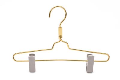 China Betterall Beautiful Plastic Clips Pant Usage Metal Gold Hanger for sale