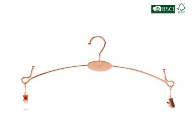 China Betterall Chinese Luxury Copper Lingerie Rose Gold Hanger for Underware for sale