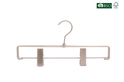 China Bettrall Popularly High End Durable Chrome Metal Pant Hanger With Clips for sale