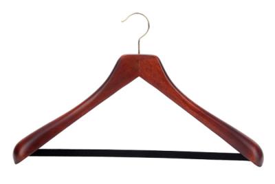 China Betterall High Quality Closet Usage Wood Material Heavy Duty Coat Hanger with Pant Bar for sale