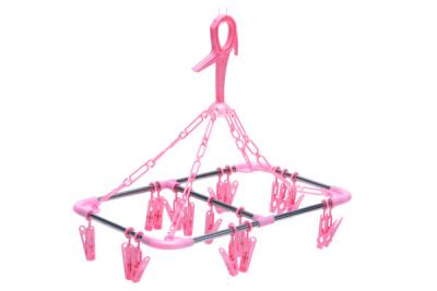 China Betterall High End Durable Socks Usage Pink Plastic Hanger Clips for sale