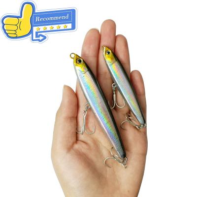 China Durable Lure Leading 10g 8cm 3D Eyes Fish Bait Fishing Lures Bait Pencil Stickbait Lure for sale