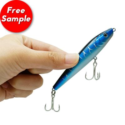 China Durable Leadinng 9.5g 9.5cm Hard Plastic Fish Lures Pencil Sinking Baits With 5 Colores for sale