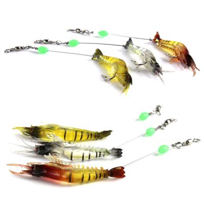 China Soft Plastic Groundbaits Leading 9cm Durable 7g Fish Lure Freshwater Shrimp Rig Lures Baits Soft Bait Saltwater Pesca for sale