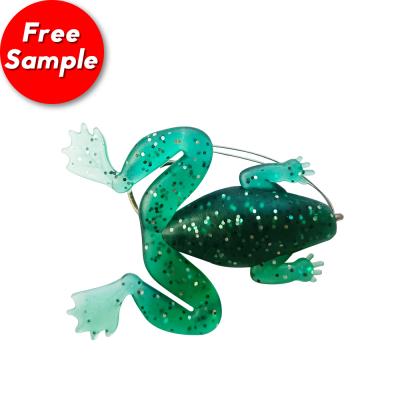 China 5.2g 60mm Realistic Plastic Frog Lure Soft Lead Lure Artificial Tough Handmade Lure for sale