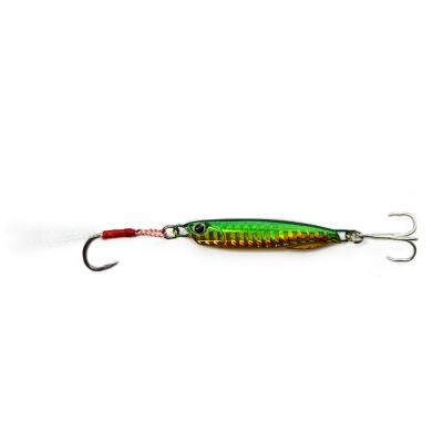 China Leading 30g 7cm Saltwater Jig Durable Metal 3D Eyes Slowing Down Shot Fishing Lures Baits for sale