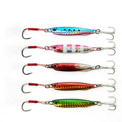 China 60g 8.7cm Leading Durable Triple Hook Jigging Freshwater Baits Fishing Lure Jig Lures for sale