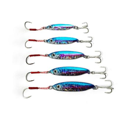 China Leading Durable 7g 4cm Metal Glow Baits Slow Sinking Lures Jiging Bait Fishing Lure Baits for sale