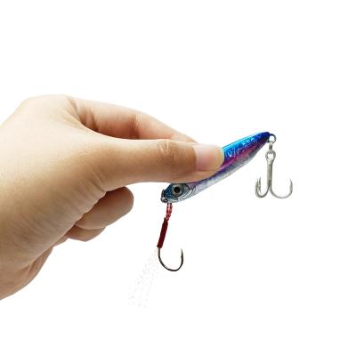 China Durable 25g 6.2cm Leading Jigs Hard Lure Metal Jigging Lure 3D Eyes Fish Lures Bait Baits for sale