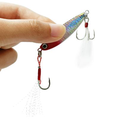 China Vivid Fish Swimming Action Leading 20g 6.2cm Metal Jig Baits Artificial Fish Lure Freshwater Perch Bait Jigs Lure for sale