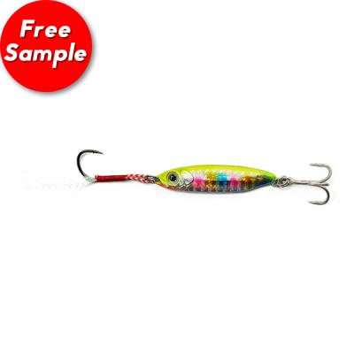 China 7g 4cm Durable Metal Head Artificial Sour Lead Fishing Lure Baits Salewater Lures for sale