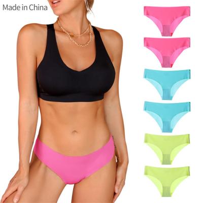 China Ultrathin Hot Selling Women Ladies Panties Nylon One-piece Low Colors Breathable Seamless Breathable Invisible Female Panties Size 12 for sale