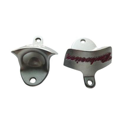 China Factory Supply Bar Accessories Wall Mount Metal Beer Bottle Viable Cap Opener for sale