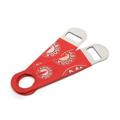 China Logo Personalized Metal Bar Blade Stainless Opener / Customized Zinc Alloy Viable Beer Bottle Opener for sale