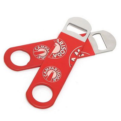 China Viable Zinc Alloy Silicone Bar Blade Beer Bottle Opener For Promotional Gift for sale