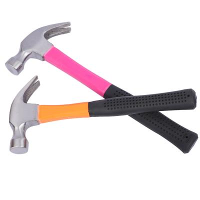 China Claw Hammer Hot Selling Professional High Quality Multifunctional Rubber Handle Claw Hammer for sale