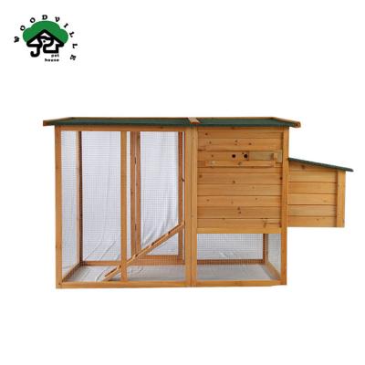 China Super Breathable Outdoor Wholesale Wooden Chicken Cage Hen Houses Large Rabbit Hutch for sale