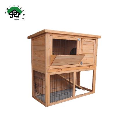 China Farms Factory Wholesale Eco - Friendly Indoor Small Wooden Cage Rabbit Animal Cage Equipment for sale