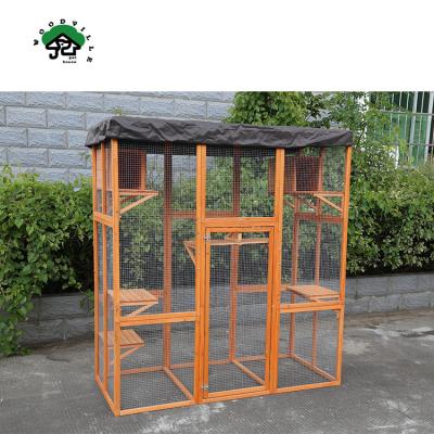 China Sustainable Outdoor And Indoor Customized Pet Cat Box Outdoor Wooden Portable House for sale