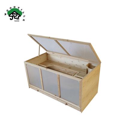 China China Supplier Wholesale 3 Tier Sustainable Pet Small Wooden Hamster House Wooden Cage for sale