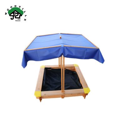 China Big sapce for kids play easy clean wooden kids outdoor sand pit sandbox toy hot sales for sale