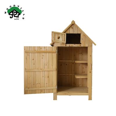 China Easily Assembled 770*543*1320mm Durable Heavy Duty Solid Outdoor Container Garden Storage House for sale