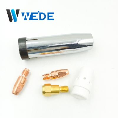 China Argon arc welding gun UPPERWELD 36KD Cylindrical Welding Nozzle MIG Welding Accessories for 36KD MIG/MAG Welding Torch for sale