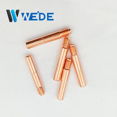 China Argon arc welding gun MIG Gas Welding Torch Accessories 1/4-28*6.3*38  Contact Tip for Binzel for sale