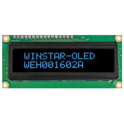 China Hot Selling 1602 Winstar 1602A 2.29 Inch OLED Character Display Module With 5V Power Supply 16x2 2.29