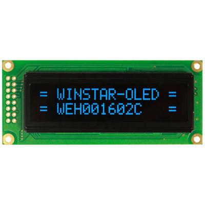 China Hot Selling 1602 Winstar 1602C 2.29 Inch OLED Character Display Module With 5V Power Supply 16x2 2.29