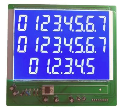 China Custom 7 Segment 4 Digit TN STN FSTN VA LCD Display Screen Module forFuel Dispenser 201x185.7mm for sale