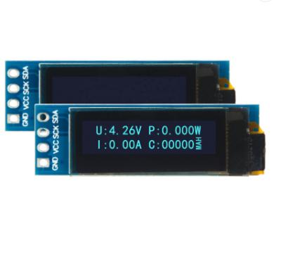 China Monochrome ssd1306 128x32 OLED module serial screen i2c 4pin micro serial 0.91 inch oled display 0.91 inch for sale