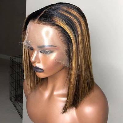 China HD Wave Silky Straight Silky Straight Human Hair Lace Front Wigs For Women 4X4 5X5 10-16